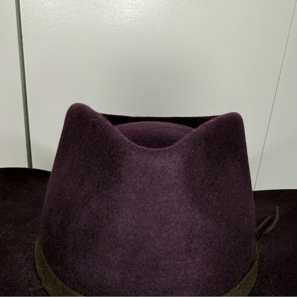 Free People X Wyeth Cowboy Hat Dark Burgundy NWT $68 - Picture 5 of 8